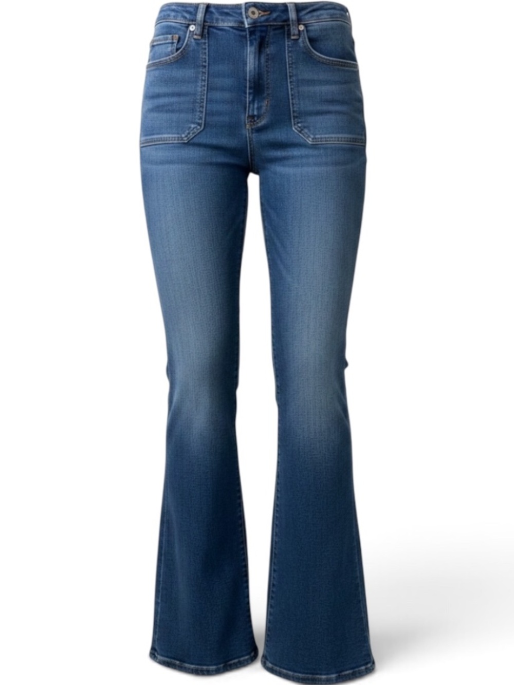 Women's Mid-Rise Flare Jeans - Blue
